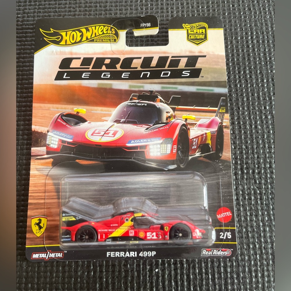 🔥Hot Wheels - Ferrari 499P Circuit Legends